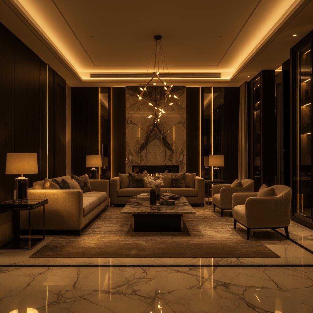 Luxury interior design by Koncept Infra Studios